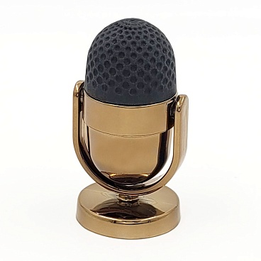 Точилка Brunnen Микрофон, с ластиком, 4 х 7 см Медный - 5
